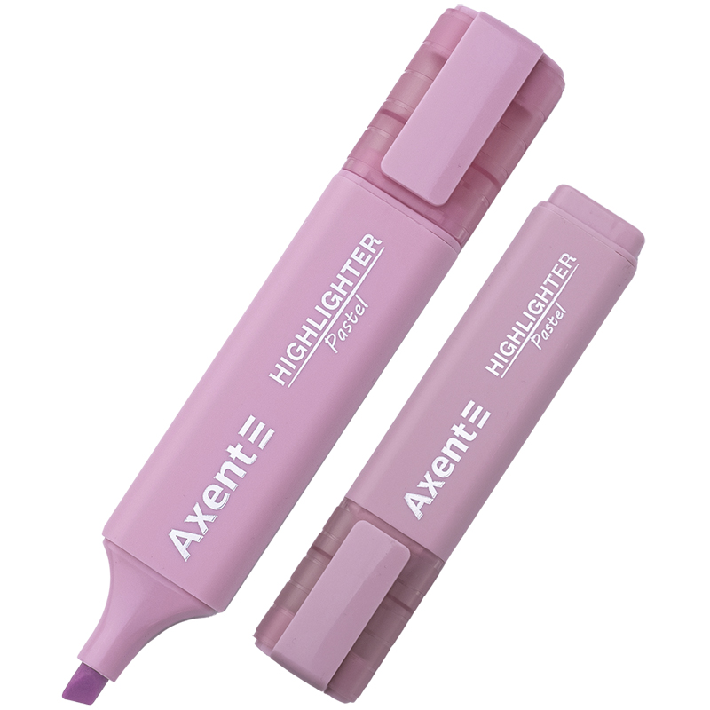 Маркер Axent Highlighter 2537-36-A, 1-5 мм, клиноподібний, пастель лавандовий